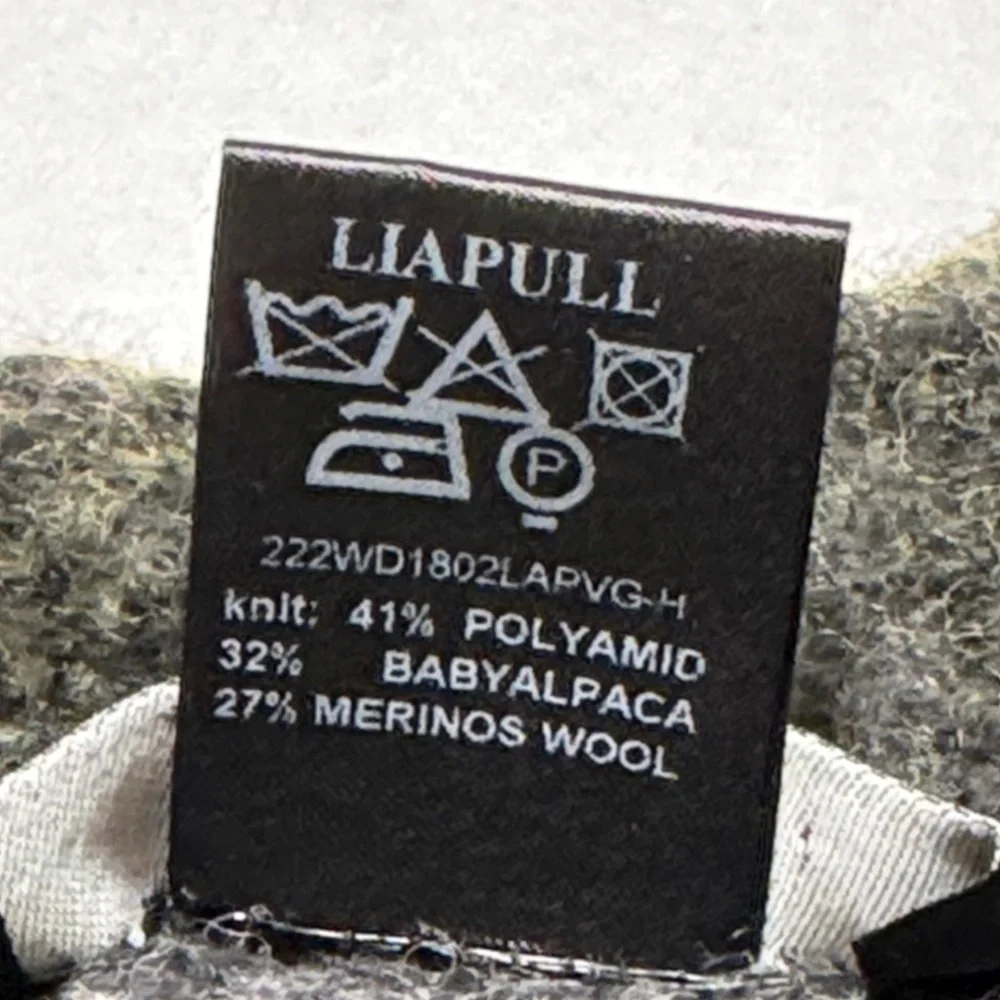 AVANTI TOI Women's Olive Green Distressed Crewneck Sweater Alpaca‎ Wool Blend XS - Picture 3 of 12